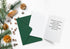 Snow glove Wish you a Merry  Christmas Card, Set of 5